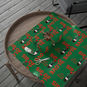 Sip of love Wrapping Papers (Green)