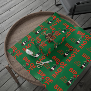 Sip of love Wrapping Papers (Green)