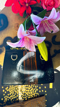 Load image into Gallery viewer, Golden Flower Moto bag